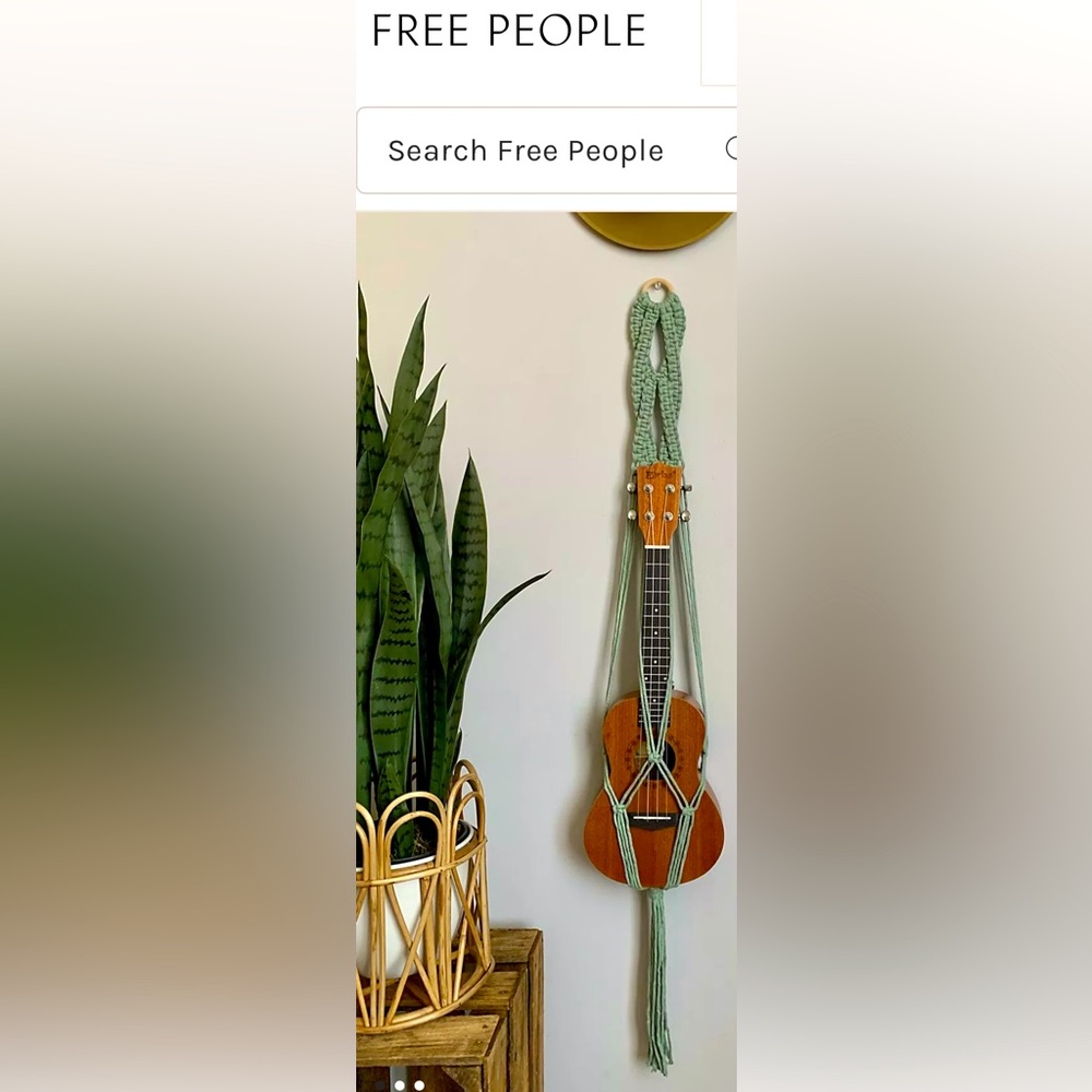 Macrame Ukulele holder